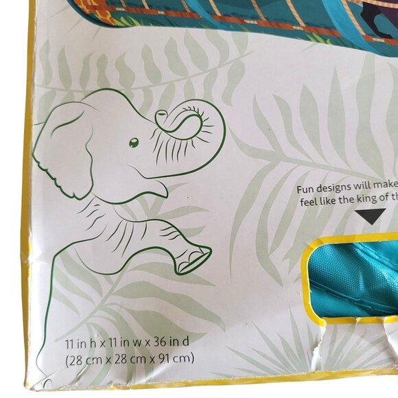 Kitty City Jungle Tunnel Cats Small Pets Blue Jungle Animal Print Mesh Panels - Picture 9 of 10